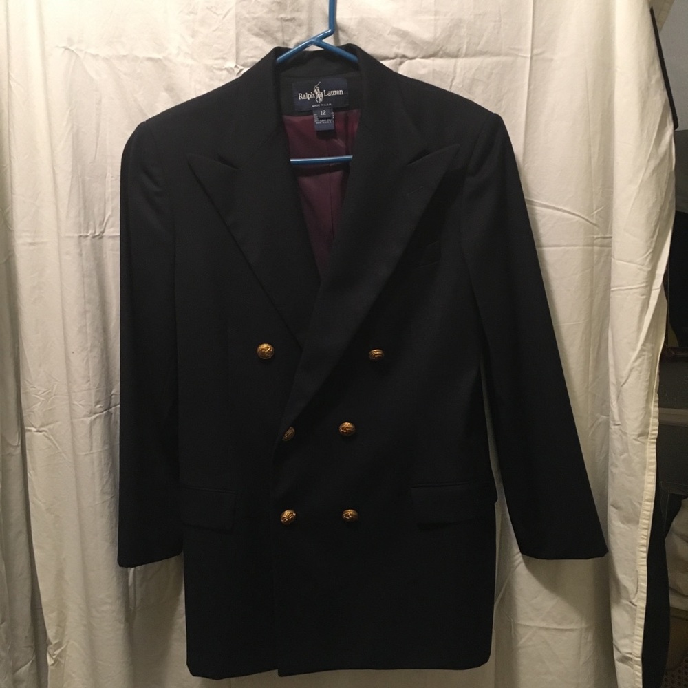 Ralph Lauren Wool Double Breasted Yacht Jacket
